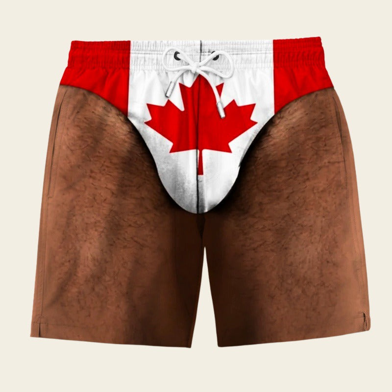 Canada swim trunks, deep skin tone